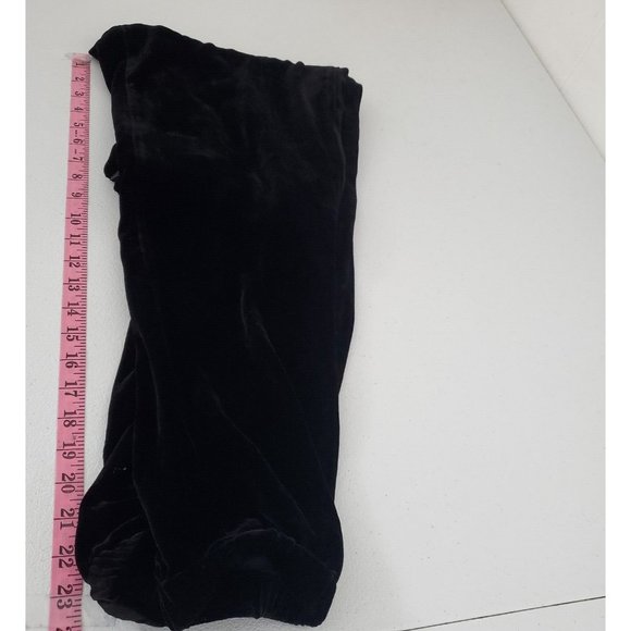 Eileen Fisher Womens Black Velvet Silk Pull On Jogger Pants Size S Elastic Waist - Picture 7 of 8